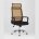 Компьютерное кресло TopChairs TopChairs Style офисное оранжевое в обивке с сеткой, регулировка по высоте и механизм качания To 