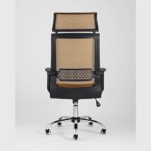 Компьютерное кресло TopChairs TopChairs Style офисное оранжевое в обивке с сеткой, регулировка по высоте и механизм качания To
