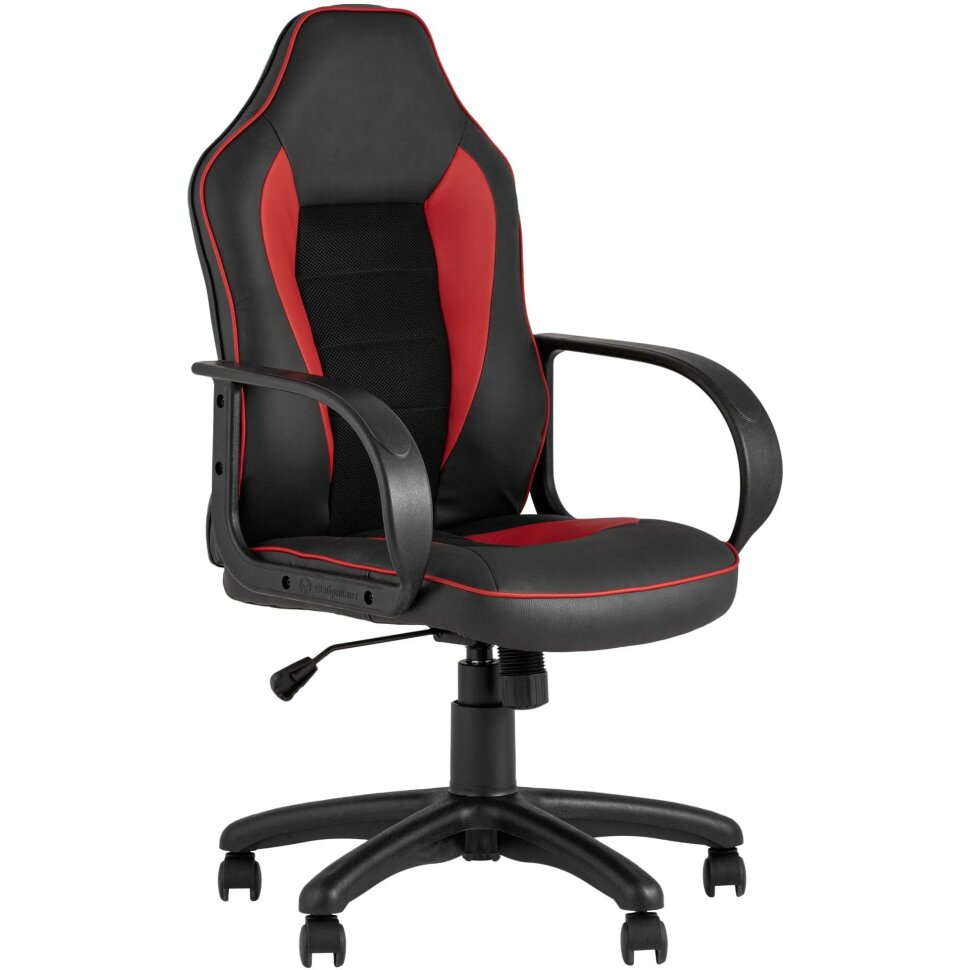Компьютерное кресло Stool Group игровое Кратос экокожа черный/красный крестовина пластик Компьютерное кресло Stool Group игровое Кратос экокожа черный/красный крестовина пластик