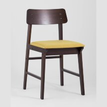 Комплект из двух стульев Stool Group ODEN мягкая тканевая желтая обивка