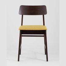 Комплект из двух стульев Stool Group ODEN мягкая тканевая желтая обивка