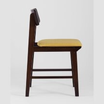 Комплект из двух стульев Stool Group ODEN мягкая тканевая желтая обивка