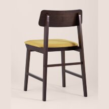 Комплект из двух стульев Stool Group ODEN мягкая тканевая желтая обивка