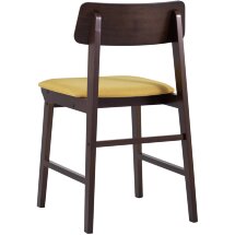 Комплект из двух стульев Stool Group ODEN мягкая тканевая желтая обивка