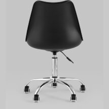Стул офисный Stool Group BLOK NEW пластиковый черный подушка из экокожи крестовина металл