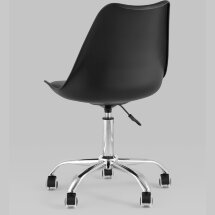 Стул офисный Stool Group BLOK NEW пластиковый черный подушка из экокожи крестовина металл
