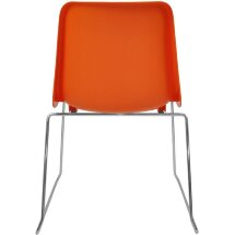 Стул пластиковый на металлокаркасе Vicenza -3 Arancio orange Ral 2009