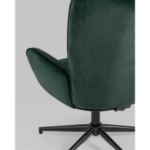 Кресло Stool Group регулируемое Филадельфия синее обивка из замши