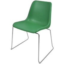 Стул пластиковый на металлокаркасе Vicenza -3 Verde green Ral 6032