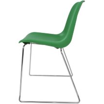 Стул пластиковый на металлокаркасе Vicenza -3 Verde green Ral 6032