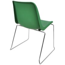 Стул пластиковый на металлокаркасе Vicenza -3 Verde green Ral 6032