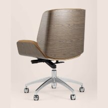 Компьютерное кресло TopChairs TopChairs Crown офисное коричневое, обивка экокожа, металлический каркас, механизм качания Мульт