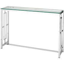 Консоль Stool Group БРУКЛИН 115*30 серебро, каркас нержавеющая сталь