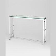 Консоль Stool Group БРУКЛИН 115*30 серебро, каркас нержавеющая сталь