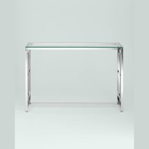 Консоль Stool Group БРУКЛИН 115*30 серебро, каркас нержавеющая сталь