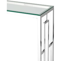 Консоль Stool Group БРУКЛИН 115*30 серебро, каркас нержавеющая сталь