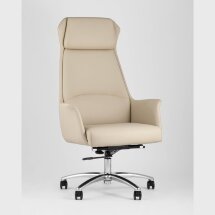Компьютерное кресло TopChairs TopChairs Viking офисное бежевое обивка экокожа, металлический каркас
