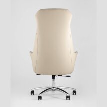 Компьютерное кресло TopChairs TopChairs Viking офисное бежевое обивка экокожа, металлический каркас