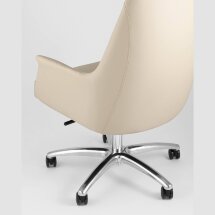 Компьютерное кресло TopChairs TopChairs Viking офисное бежевое обивка экокожа, металлический каркас