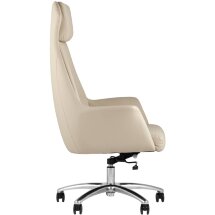 Компьютерное кресло TopChairs TopChairs Viking офисное бежевое обивка экокожа, металлический каркас