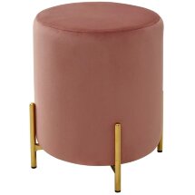 Пуф для гостиной RICE BLUVEL-52 PINK / GOLD М-City