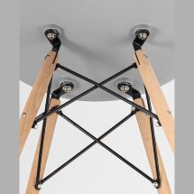 Комплект из четырех стульев Stool Group Style DSW маджента, литой полипропилен, стальной каркас, натуральный массив бука