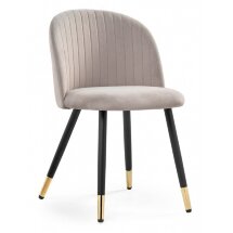 Стул на металлокаркасе Gabi latte / black / gold