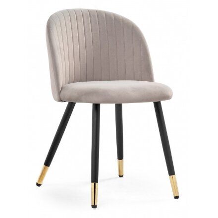 Стул на металлокаркасе Gabi latte / black / gold 
