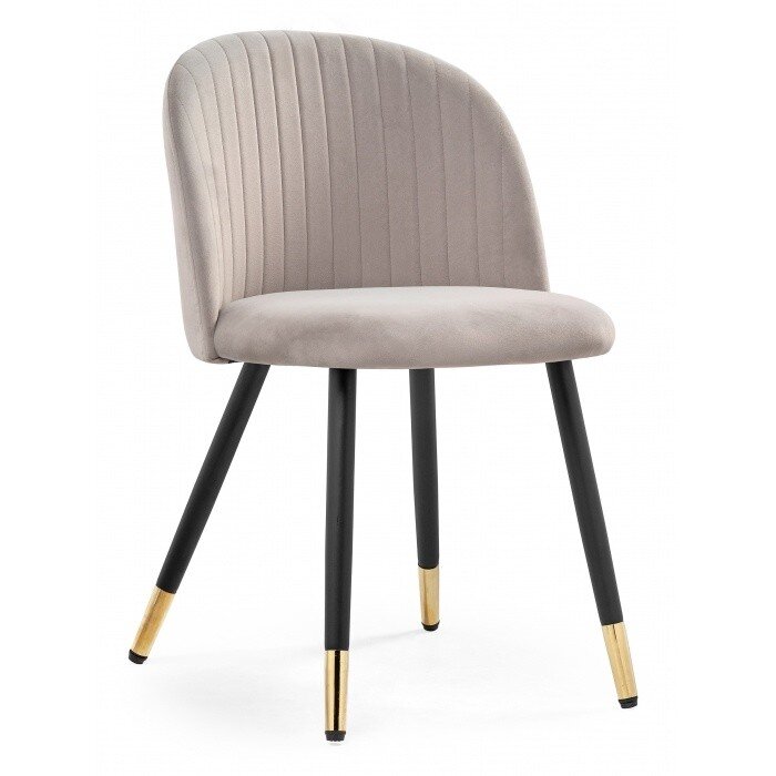 Стул на металлокаркасе Gabi latte / black / gold Стул на металлокаркасе Gabi latte / black / gold