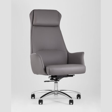 Кресло руководителя TopChairs Viking серое 