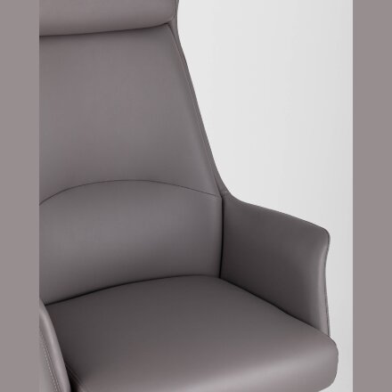 Кресло руководителя TopChairs Viking серое 