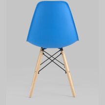 Комплект из четырех стульев Stool Group Style DSW циан, литой полипропилен, стальной каркас, натуральный массив бука