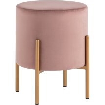 Пуф Stool Group Кейси велюр пыльно-розовый
