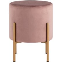 Пуф Stool Group Кейси велюр пыльно-розовый