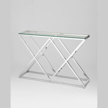 Консоль Stool Group ИНСИГНИЯ 115*30 серебро, каркас нержавеющая сталь