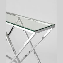 Консоль Stool Group ИНСИГНИЯ 115*30 серебро, каркас нержавеющая сталь
