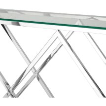 Консоль Stool Group ИНСИГНИЯ 115*30 серебро, каркас нержавеющая сталь