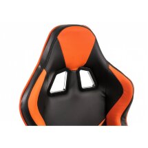Компьютерное кресло Racer черное / оранжевое