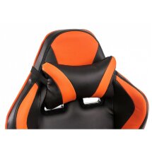 Компьютерное кресло Racer черное / оранжевое