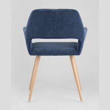 Стул Stool Group Кромвель синий обивка плотная ткань, металлические ножки