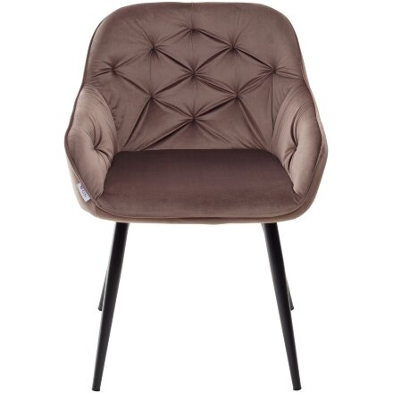 Кресло BREEZE BLUVEL-38 LATTE, велюр/ черный каркас М-City 