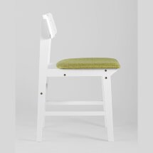 Комплект из двух стульев Stool Group ODEN WHITE оливковый мягкое сиденье из ткани