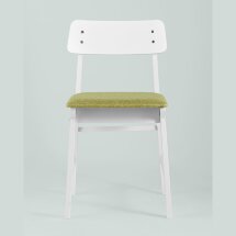 Комплект из двух стульев Stool Group ODEN WHITE оливковый мягкое сиденье из ткани
