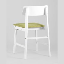 Комплект из двух стульев Stool Group ODEN WHITE оливковый мягкое сиденье из ткани