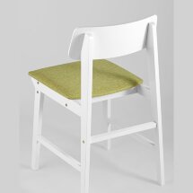 Комплект из двух стульев Stool Group ODEN WHITE оливковый мягкое сиденье из ткани