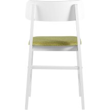 Комплект из двух стульев Stool Group ODEN WHITE оливковый мягкое сиденье из ткани