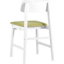 Комплект из двух стульев Stool Group ODEN WHITE оливковый мягкое сиденье из ткани
