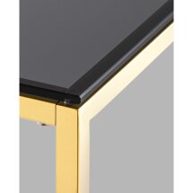 Консоль Stool Group ТАУН 115*30 золото стекло smoke закаленное каркас нержавеющая сталь