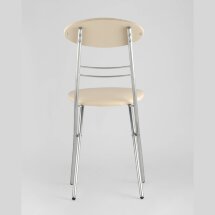 Стул складной Stool Group М8-01 Компакт Слоновая кость, металлический каркас, кожа PVC