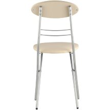 Стул складной Stool Group М8-01 Компакт Слоновая кость, металлический каркас, кожа PVC